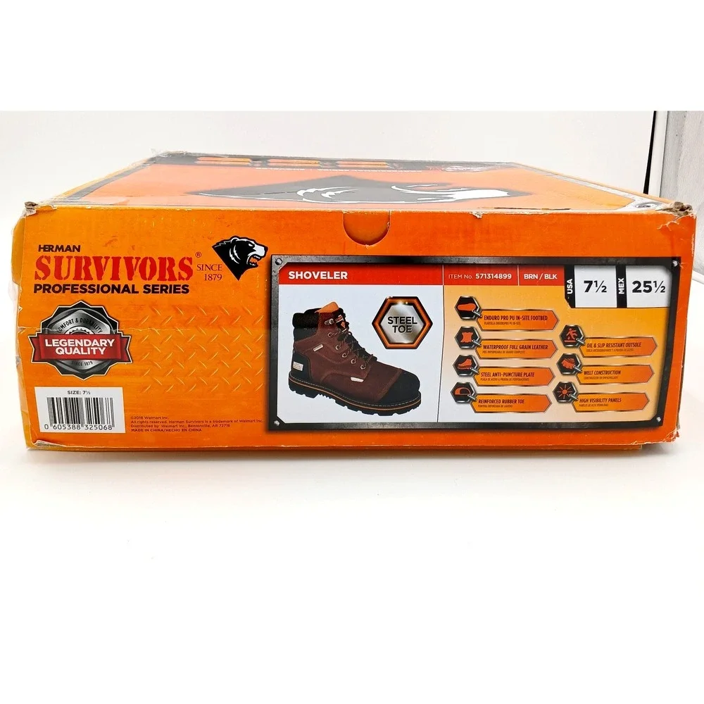 HERMAN SURVIVORS Mens SIZE: 7.5 Pro Series‎ Shoveler 6